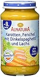 Alnatura Juniormenü Karotte, Spaghtti, Lachs, 220 g