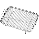 BBQ Grillkorb,Edelstahl Grillkorb Mit Griff,Backform Set Korb,Crisper Korb,Mesh Grillkorb,Kupfer Frittierkorb Backblech,Grillgitter BBQ Backkorb,Zum Backen Von Keksen Und Kuchen,Grillen Und Kühlen