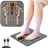 Neu Fussmassagegerät EMS Fußmassagegerät, USB Tragbare Foot Massager Intelligente Massagematte mit 8 Modi 19 Einstellbare Frequenzen für die Durchblutung Muskelschmerzen