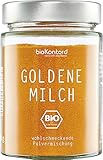 Goldene Milch Pulver BIO 150 g I 100% natürlich | traditionell mit premium Zutaten ohne Zuckerzusatz I bio Kurkuma Latte im Glas I kontrolliert biologischer Anbau I bioKontor