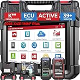 OBD2 Diagnosegerät Auto LAUNCH X431 IMMO Plus mit Schlüsselprogrammierung,ECU Codierung,Alle System-Diagnosen,39+ Reset Service,2 Jahre Update