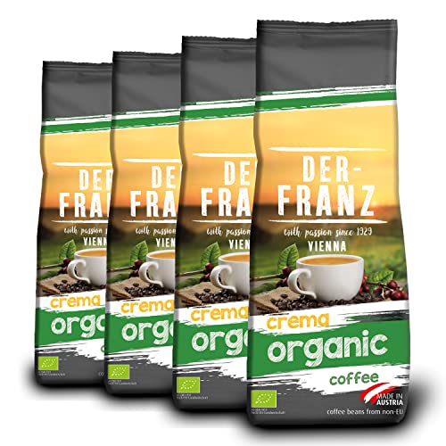 Der-Franz Crema-Bio-Kaffee UTZ, gemahlen, 4 x 500 g