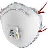 3M Atemschutzmaske 8833, FFP3-Feinstaub-Maske mit Ventil für reduzierte Wärmebildung, 10 Stück