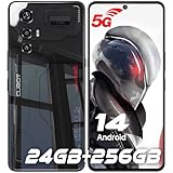 CUBOT MAX 5 (2024) 5G Smartphone Ohne Vertrag - 24GB+256GB Handy Ohne Vertrag, 6.95“ FHD+(144Hz) Gaming Smartphone, 100MP Kamera Handy, 5100mAh/33W, Dual SIM 5G/Android 14/NFC/Face ID/BT5.3/WiFi 6