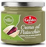 Gusto Etna Pistaziencreme 190g – Original aus Sizilien | Süße Creme aus Bronte-Pistazien | Für Brot, Desserts & Dubai Schokolade