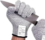 TK Gruppe Timo Klingler Schnittschutzhandschuhe Küche EN 388 als Filetierhandschuh schnittfest - Schnittschutz Handschuhe - Kettenhandschuhe als Schutzhandschuhe