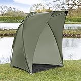 ATLAS Angelzelt für Karpfen – 1 Man Bivvy | Zubehör zum Karpfenangeln | Karpfenzelt für Angler mit Fiberglasstangen | Tragetasche