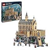 Lego Harry Potter Schloss Hogwarts: Die Große Halle, Zauberer-Spielzeug zum Sammeln, mit 11 Minifiguren, darunter auch Hermine Granger, magisches Geschenk für Jungen und Mädchen 76435