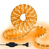 KISUFU LED Strip Rope Lights, 220V LED Lichtschlauch Außen,240 LEDs/m Indoor Outdoor IP67 Wasserdicht LED Tube Lichter Fairy Lights for Garden Decoration.