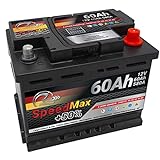 Speed Max Batterie L2 60Ah 580A 12V Starterbatterie Autobatterie