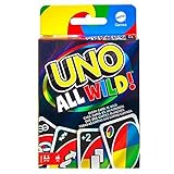 Mattel Games HHL33 - UNO All Wild Kartenspiel mit 112 Karten, Kinderspiel, Familienspiel und Gesellschaftsspiel, ab 7 Jahren