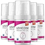 Levicose Gel - zur Pflege von müden und schweren Beinen- 75 ml Inhalt - 5x