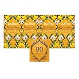 Pukka Tee Set, Bio Kräutertee 'Zitrone, Ingwer & Manuka-Honig', Zitrone, Ingwer, Honig und Kurkuma, Für starke Alltagsmomente, 4er Pack, 80 Teebeutel