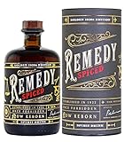 Remedy Spiced Rum | Spirit Drink Golden1920s Edition | Feine Noten von Vanille, Orangenschalen und Zimt | 41,5% Vol. | 0,7l