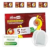 THERMOPAD Zehenwärmer – DAS ORIGINAL: 5 Paar Wärmepads für 8 Stunden Wärme I Sofort einsatzbereite Fußwärmer I Extra Warmer Fusswärmer – ideal für Outdoor-Aktivitäten & Ski-Schuhe I Fuss-Wärmekissen