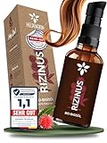 Heldengrün® BIO Rizinusöl Haare [100% NATURREIN] - Castor Oil - Dermatologisch getestet - Kaltgepresstes Rizinus Öl - Booster für Haare, Wimpern, Augenbraun & Bart