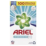 Ariel Waschmittel Pulver, Febreze Frische, 100 Waschladungen, 6.5kg