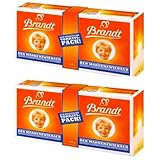 Brandt Der Markenzwieback 2er Spar-Pack (2 x 450g Doppelpack) – Original Knuspriger Zwieback Genuss – Der Klassiker im Großformat für die ganze Familie + Ben's Garden Notizblock Set