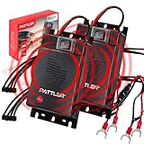 PATTLER® Marderschreck Auto - Marderabwehr mit Ultraschall. Anschluss an 12V Autobatterie. Sofortiger & Langfristiger Marderschutz im Motorraum - 2 Stück