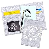Marvelights Mutterpasshülle aus Filz für Deutschen Mutterpass, Mutterpass-Schutzhülle zur Aufbewahrung von Impfpass usw,Süßes Geschenk für Schwangerinen und Zukunftige Mütter Sonne (Hellgrau)