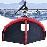 Aufblasbarer Windsurf-Flügel, 5 m² aufblasbarer Surf-Flügel mit Fenster, leichter tragbarer aufblasbarer Kitesurfing-Flügel, aufblasbares Kite-Tragflügelsegel for Windsurfen, for Wassersport-Kiteboard
