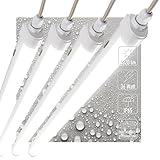 Proventa LED Feuchtraumleuchte 120cm 4-Pack IP65 36W 4320lm 4000K Neutralweiß - durchverdrahtet, verknüpfbar, Wannenleuchte, Werkstattleuchte, Garagenbeleuchtung, Kellerlampe, Leuchtstoffröhre