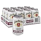 Jim Beam Black Cherry | Kentucky Straight Bourbon Whiskey mit Schwarzkirsche | eine perfekte Mischung | 10% Vol. | Einweg, 12 x 330ml