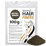 Maxter NACHFÜLLBEUTEL FÜR STREUHAAR Mittelbraun 100g Haarpuder gegen Kaschierung von Haarausfall - Haarpuder Männer und Frauen - Mikrofaser in Pulverform - Hair Fiber - Haarpuder Mittelbraun