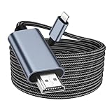 Suoxiom HDMI-Kabel für i-Phone,HDMI-Konverter-Kabel für i-Phone,zu TV Kabel Kompatibel mit Phone 14/12/11,X,8,7,6,5, für i-Pad Geräten,1080P@60Hz,2M (Unterstützt nicht für i-Phone 16/15/ N-etflix)