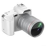 Digitalkameras für Fotografie, D5 digitale Spiegelreflexkamera, WLAN-Steuerung, Vlogging-Videokamera, 16-facher Anti-Shake-Zoom-Kamera, Weiß