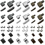 Reißverschluss Reparatur Set, ARPDJK 60 Stücke Zinklegierung Ersatz Zipper Schieber Kit, #3#5#8#10 Metall Ersatzzipper für Jacke Jeans Nähen Heimwerken Basteln - Silber, Schwarz, Bronze