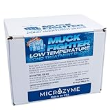 Microzyme Muck Fighter Teichbehandlungsblock für niedrige Temperaturen, hält 30 Tage, natürliche Teichbakterien und Schlamm, zersetzende Enzyme, wasserreinigende Gerüche beseitigende Mikroben