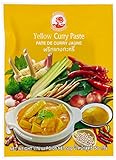 Cock Currypaste, gelb, milde Schärfe, authentisch thailändisch Kochen, natürliche Zutaten, vegan, halal & glutenfrei (1 x 50 g)
