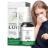 Kräuterspray Reinigende Lunge | 20 Ml Oral Spray Herbal Lung Cleanse Repair Nasenspray | Lungenreinigungsspray, Reinigung Und Reparatur,reduziert Husten Auf Natürliche Weise Und Klärt Schleim