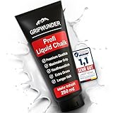 GRIPWUNDER Liquid Chalk, 250ml Profi Flüssigkreide | Maximaler Grip - Schnell trocknend - langanhaltend | Magnesium Magnesia Kreide Liquid flüssig für Bouldern Klettern Gym Pole Dance Turnen UVM