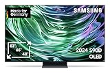 Samsung OLED TV 4K S90D 65 Zoll (163 cm), OLED HDR+ Fernseher, 4K AI Bildverbesserung, Gaming Hub bis 144Hz, Dolby Atmos, OTS Lite, Knox Security, Smart TV, Stiftung Warentest Testnote 1,7