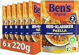 BEN'S ORIGINAL Express Fertiggerichte - Paella - mit Chorizo und Gemüse 6x220g, 6 Packungen