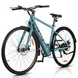 VARUN E Bike Herren, 28 Zoll Elektrofahrrad mit 36V 10Ah Lithium-Akku, Drehmomentsensor, 80km Reichweite, LCD-Display, 3 Fahr Modi, CE-Zertifiziert Citybike, Trekking E-Bike für Damen und Herren