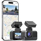Krunia 2K WiFi Mini Dashcam Auto, Frontkamera mit App, CPL-Unterstützung, Externes GPS, WDR-Nachtsicht, 24Std Parküberwachung, Magnethalterung, Superkondensator, 170° Weitwinkel Kamera