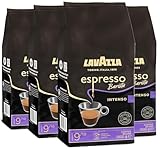 Lavazza, Espresso Barista Intenso, ganze Arabica und Robusta Kaffeebohnen, mit Kakao- und Holzaromen, für einen intensiven Kaffee, Intensität 9/10, mittlere Röstung, 4 kg