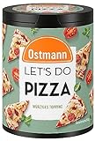 Ostmann Gewürze - Let's Do Pizza Topping | Gewürzzubereitung für Pizza wie in Italien | Würziges Topping mit mediterranen Kräutern und geröstetem Knoblauch | 25 g in recyclebarer Metalldose