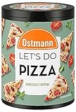 Ostmann Gewürze - Let's Do Pizza Topping | Gewürzzubereitung für Pizza wie in Italien | Würziges Topping mit mediterranen Kräutern und geröstetem Knoblauch | 25 g in recyclebarer Metalldose