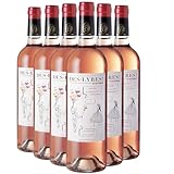 Des-Lyres de Bertinerie Roséwein 2024 - französischer Wein - Bordeaux Frankreich - Rebsorte Merlot, Cabernet Sauvignon - 12x75cl