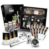 DIBYS Tonic-Water-Selber-Machen-Set inkl. 12 natürlichen Botanicals & Zubehör | Tonic-Water-Probier-Set als schönes Geschenk-Set | DIY-Baukasten mit 4 Rezepten | Gin-Tonic-Zubehör