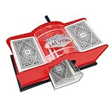 Oseczmut Manueller Kartenmischer mit Kurbel | 2-stufige Kartenmischmaschine mit einfachem Kurbelsystem | Handkurbelkartenmischer für Poker, Mixer