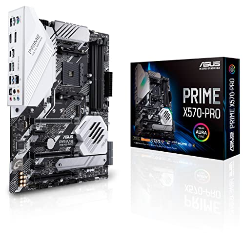 ASUS Prime X570-PRO Mainboard Sockel AM4 (Ryzen 3000 kompatibel, ATX-, PCIe 4.0, DDR4, USB 3.2, Aura Sync)