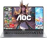 AOC 16,1 Zoll Laptop AMD Ryzen7 5825U,bis zu 4.5GHz,RAM 16 GB DDR4 512 GB NVMe SSD, Tastatur mit Hintergrundbeleuchtung Computer,WiFi6,HDMI,1920 * 1080 FHD Computer,Metallgehäuse