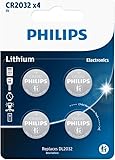 Philips - Knopfzelle Batterien - CR2032-4 Stück