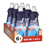 Finish Glanz- und Klarspüler – Für strahlendes und trockeneres Geschirr ohne Wasserflecken – Megapack mit 6 x 400 ml