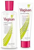 Vagisan Intimwaschlotion & Schutz-Salbe im Set - 200 ml + 75 ml | Sanfte Reinigung und Pflege für den Intimbereich | Ohne Silikone